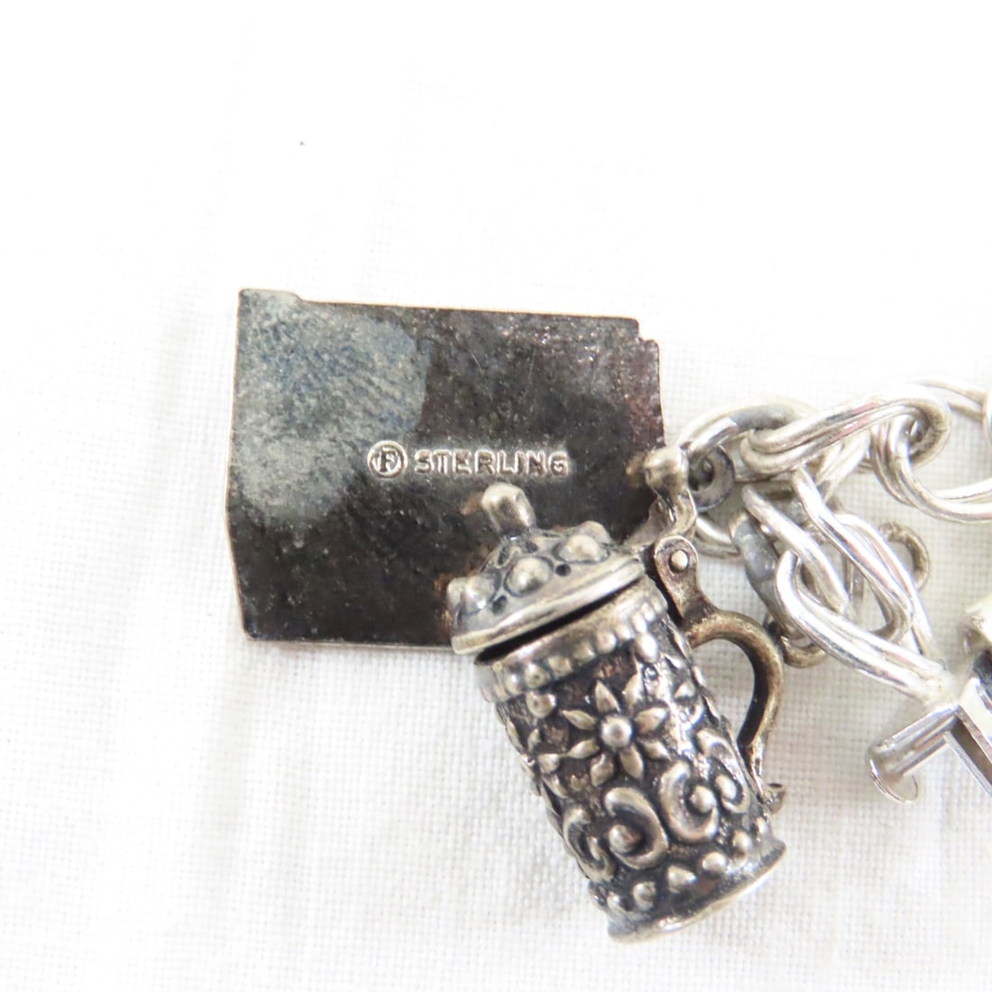 7 Charm Bracelets, 1 Xmas Charm Necklace & Charms - 10