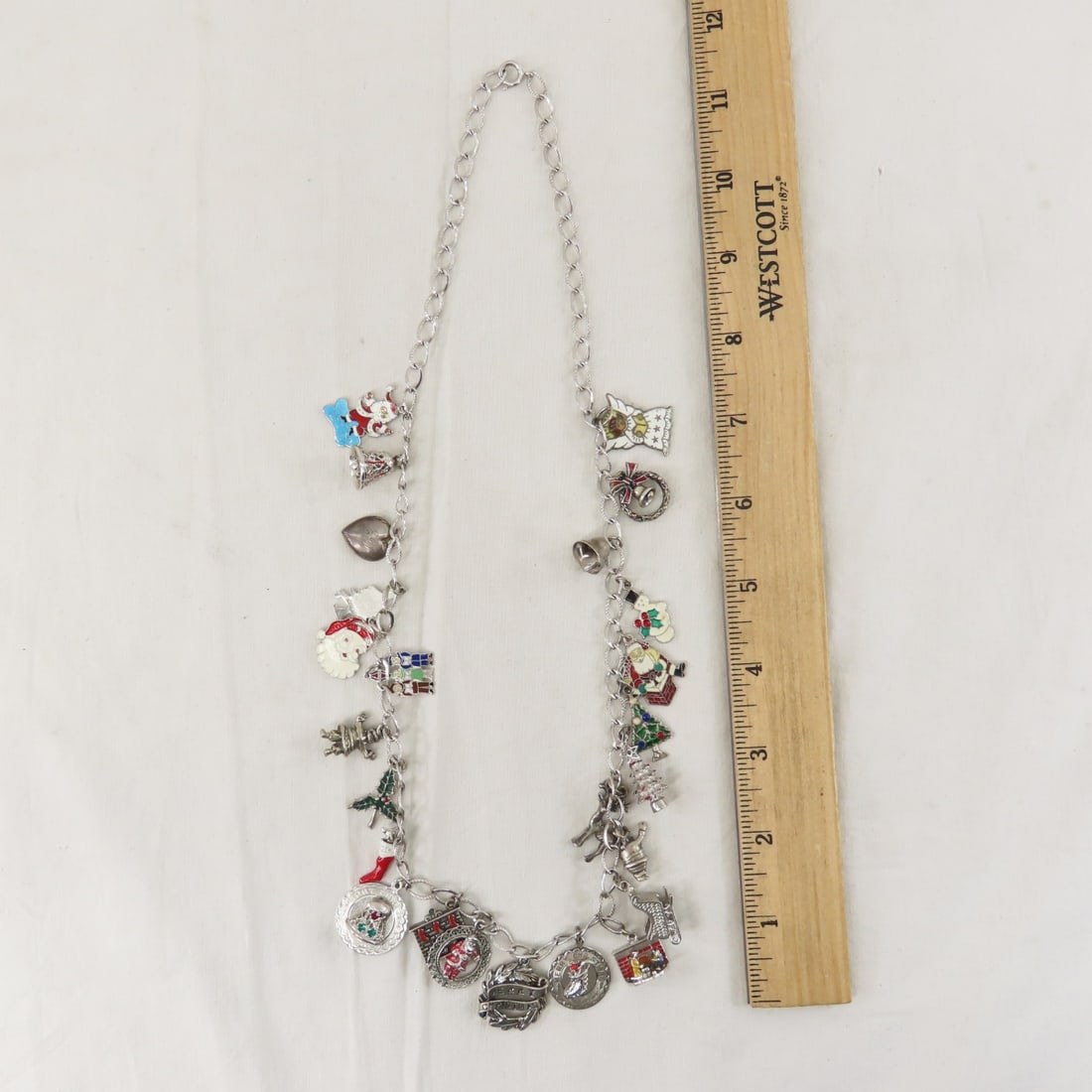 7 Charm Bracelets, 1 Xmas Charm Necklace & Charms - 11