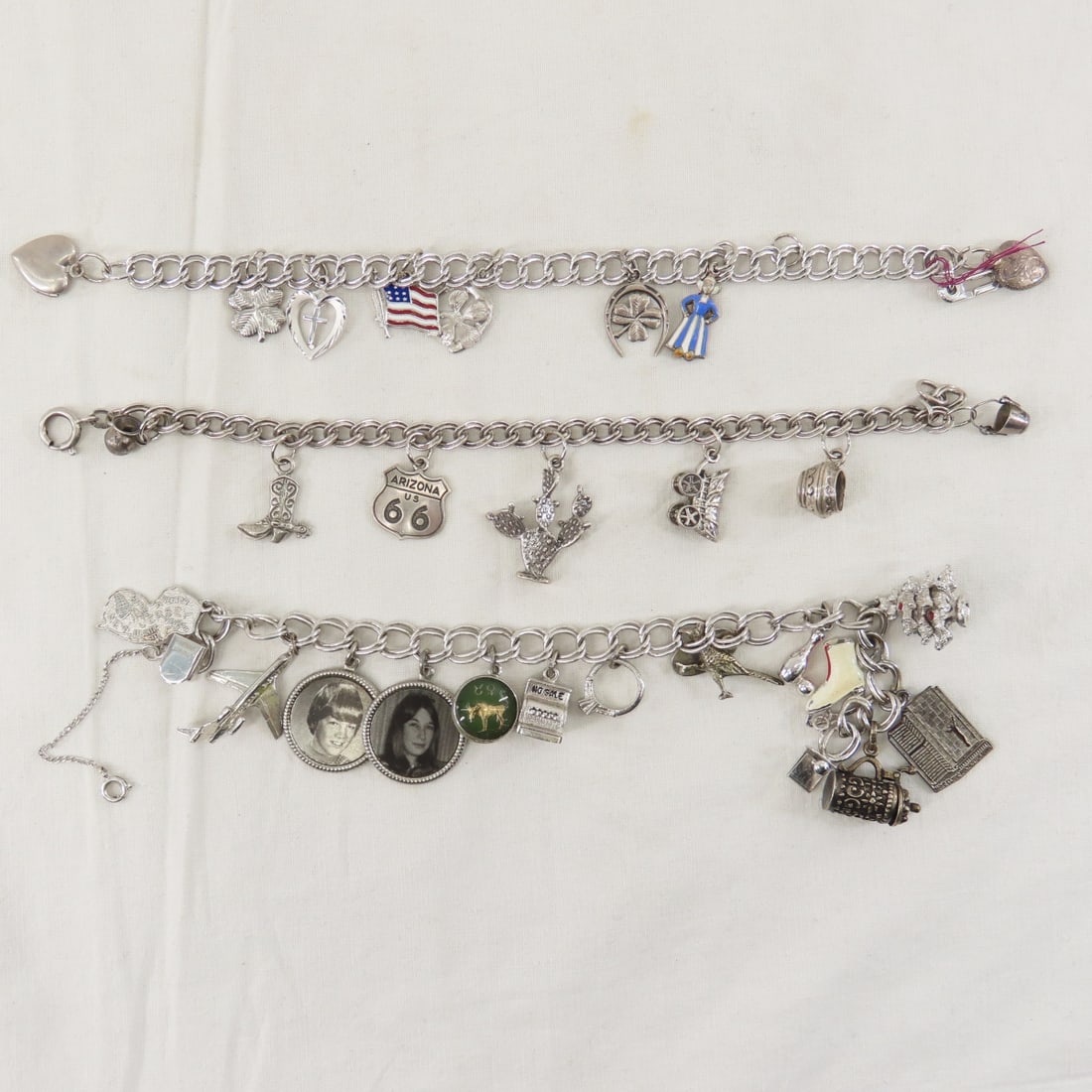 7 Charm Bracelets, 1 Xmas Charm Necklace & Charms - 6