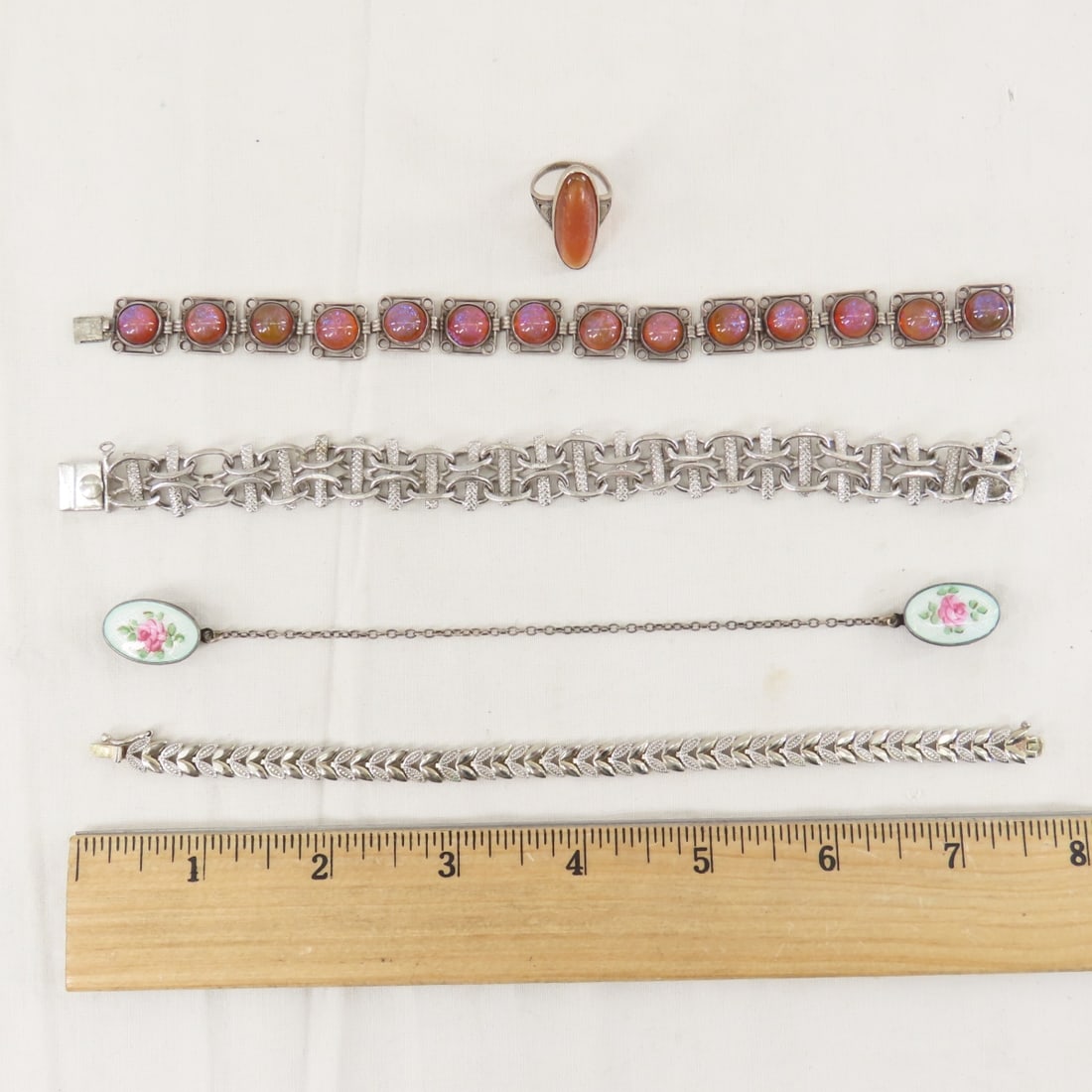 Sterling Silver Jewelry Including RMN Earrings - 2