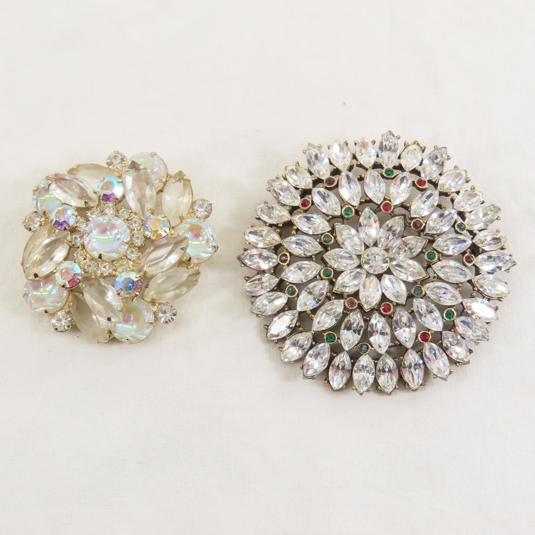 21 Vintage Rhinestone & Other Brooches - 2