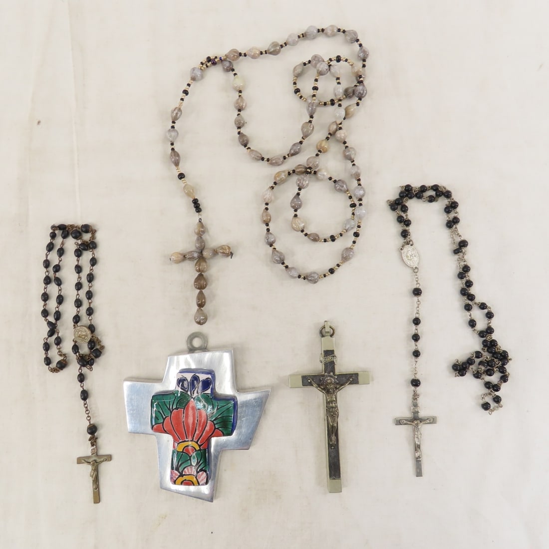 Shell & Silver Plated Jewelry, Rosaries and More - 2
