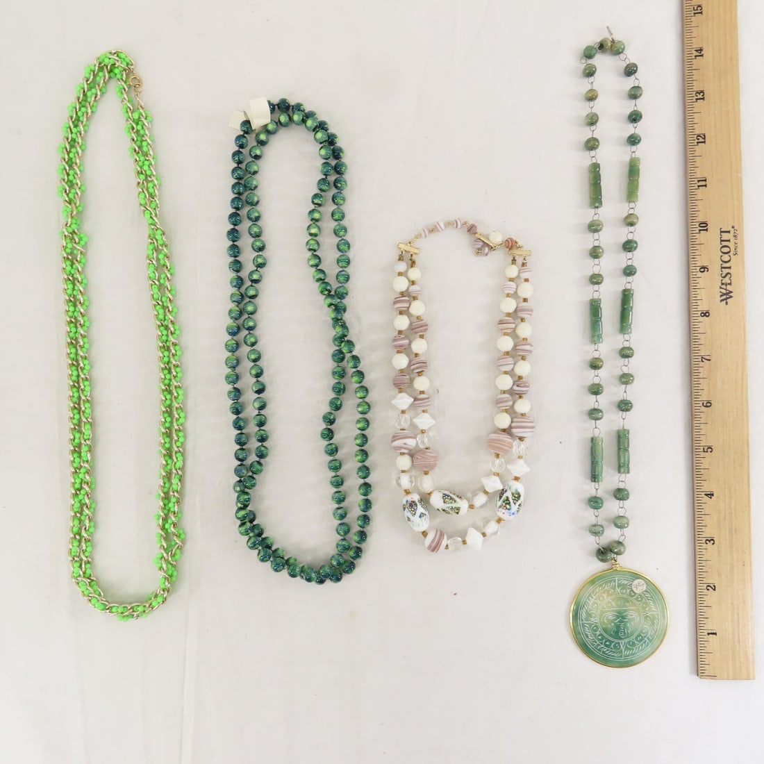 Woolworth, Hong Kong Simulated Cinnabar & Jewelry - 13