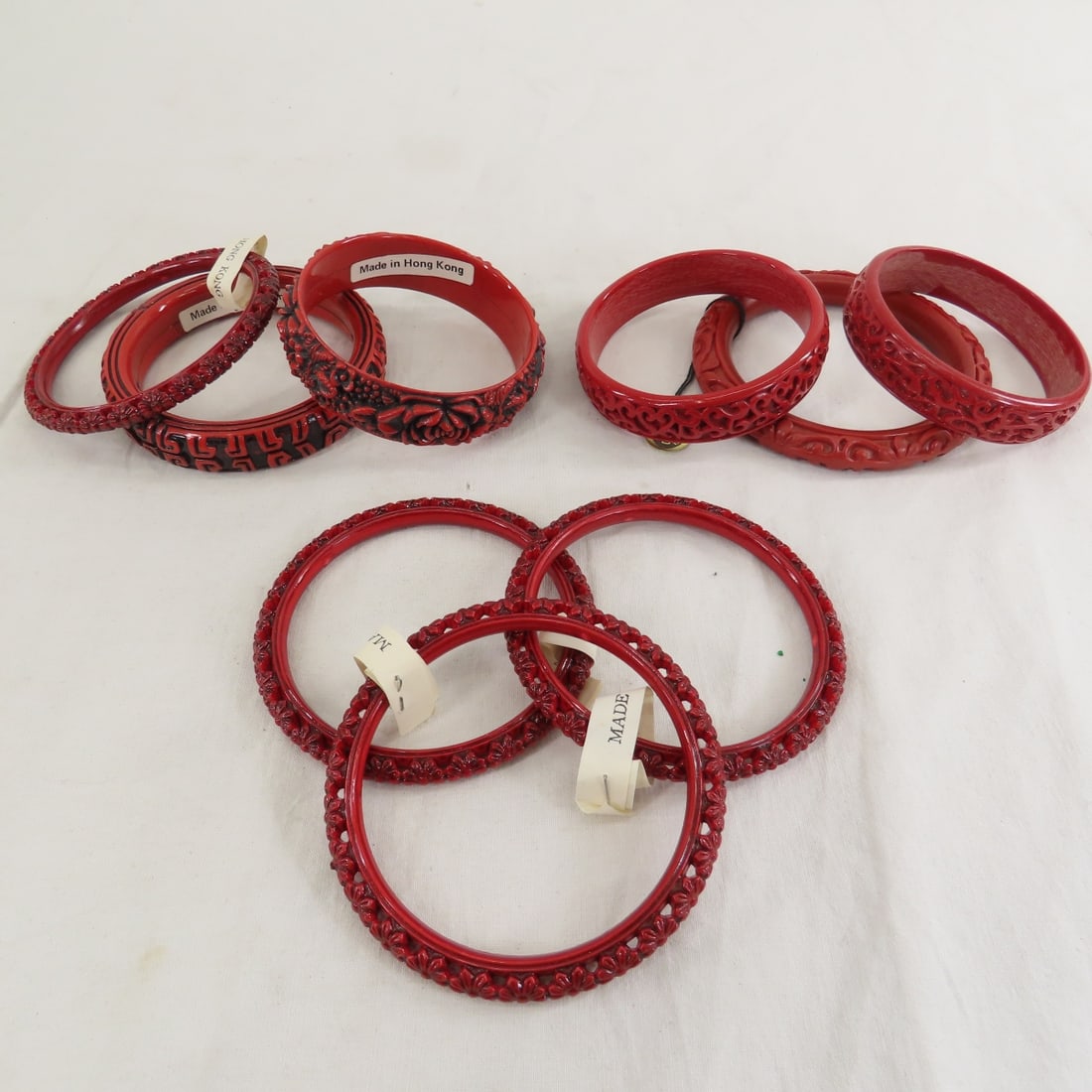 Woolworth, Hong Kong Simulated Cinnabar & Jewelry - 3