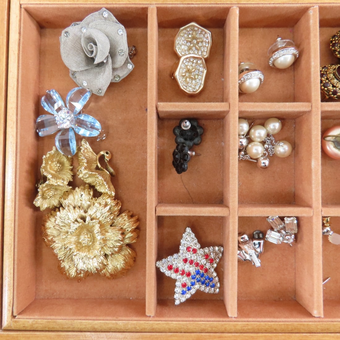Vintage Jewelry and Box- some signed - 3