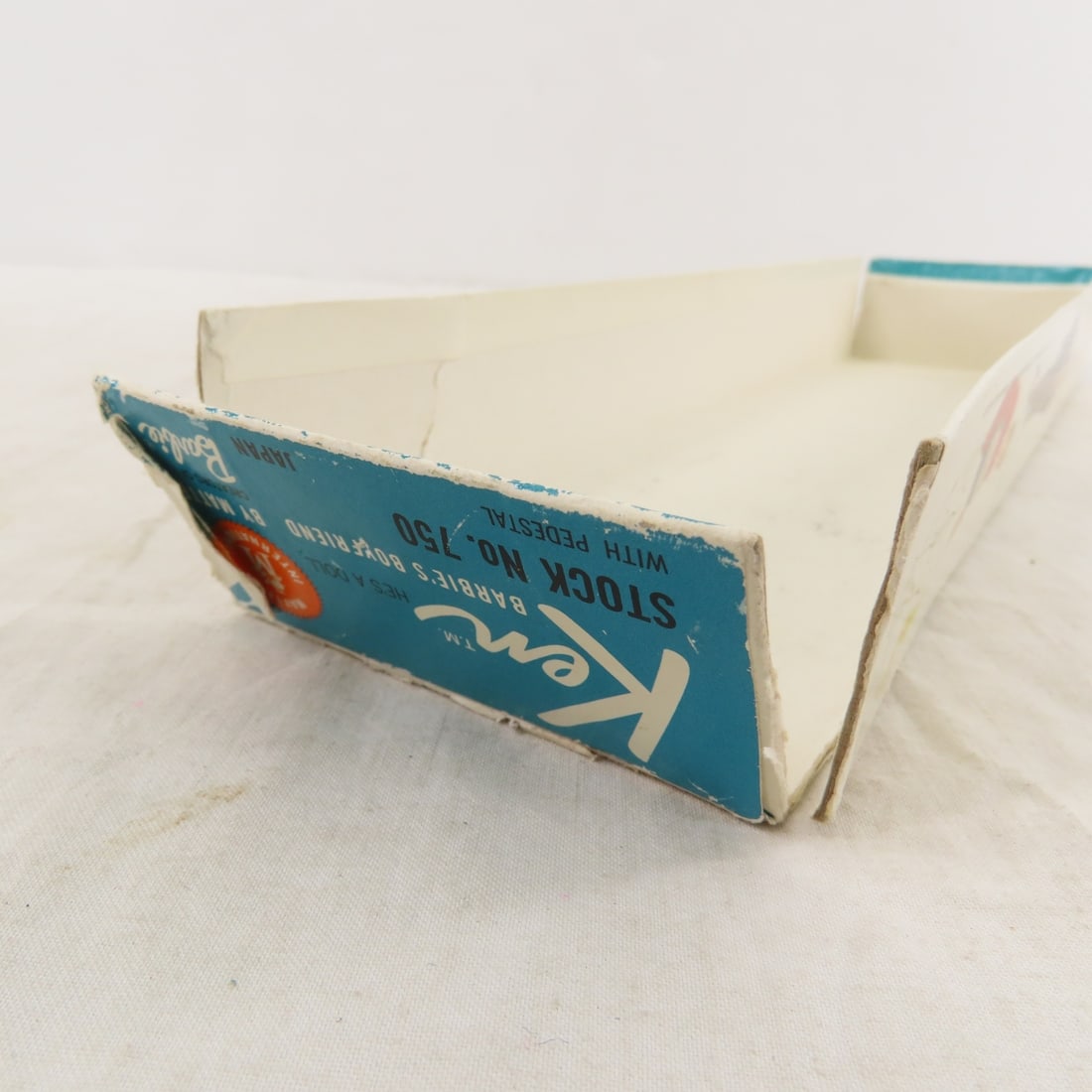 1961 Blonde Flocked Hair Ken 750 Doll in Box - 12