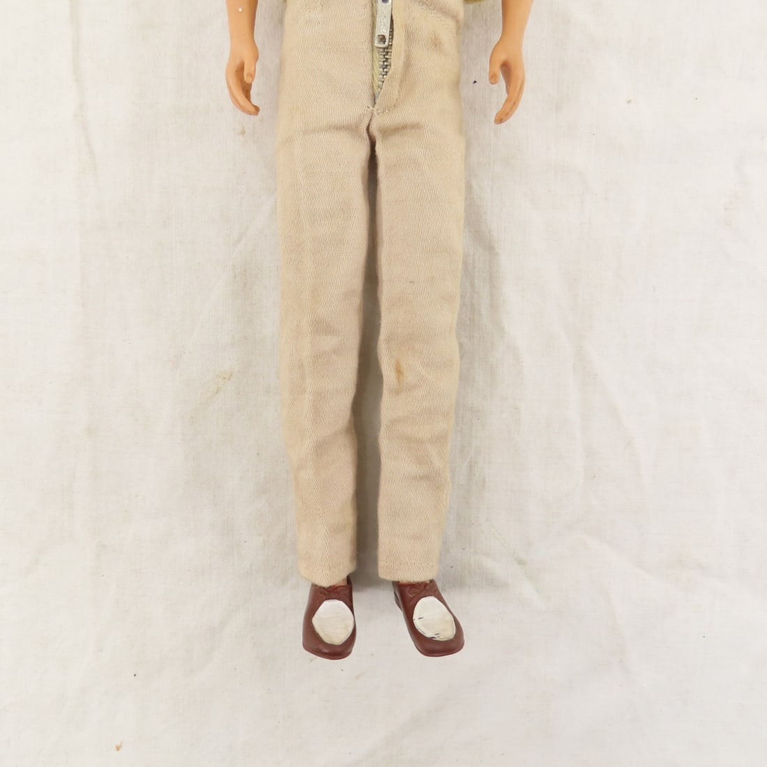 1961 Blonde Flocked Hair Ken 750 Doll - 4