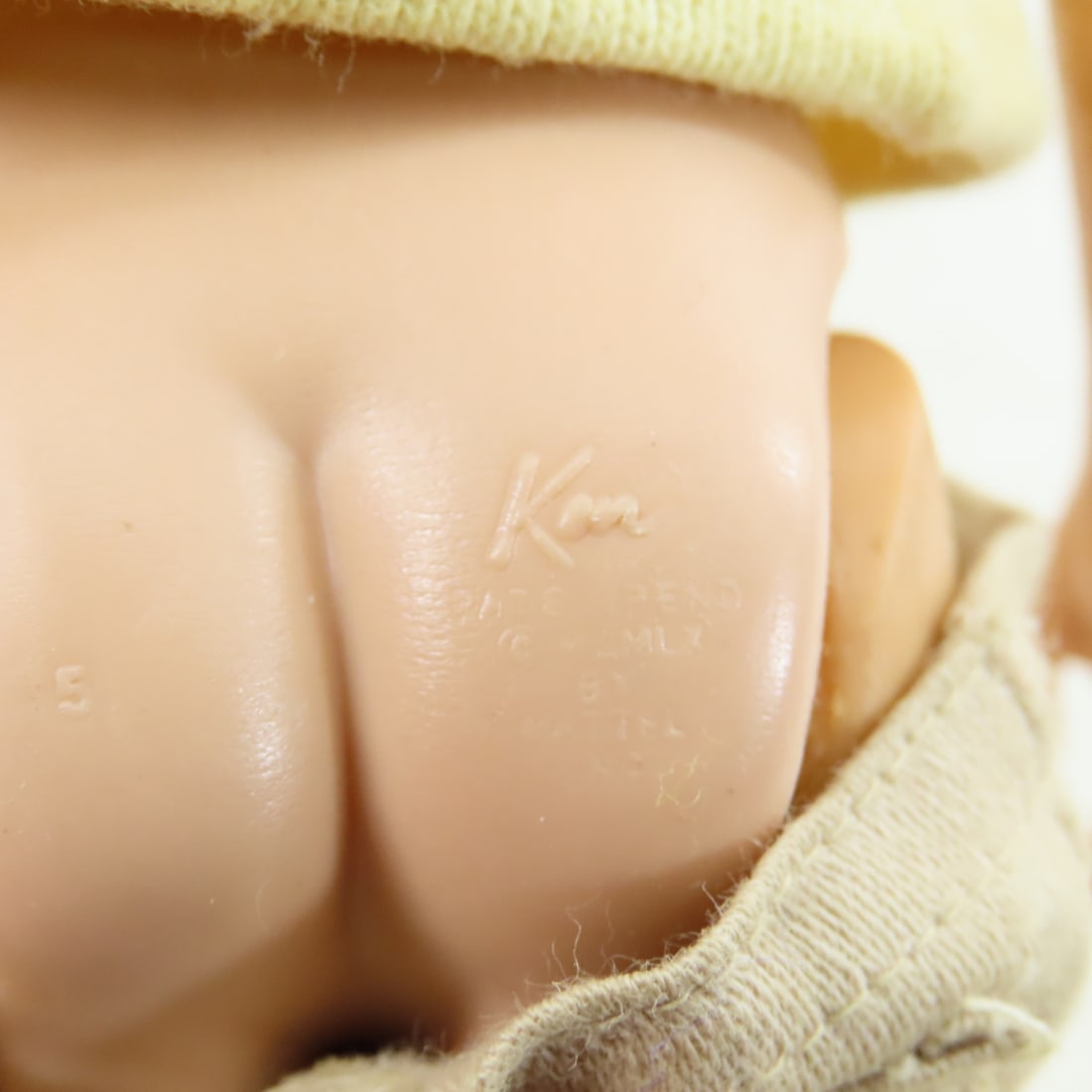 1961 Blonde Flocked Hair Ken 750 Doll - 8