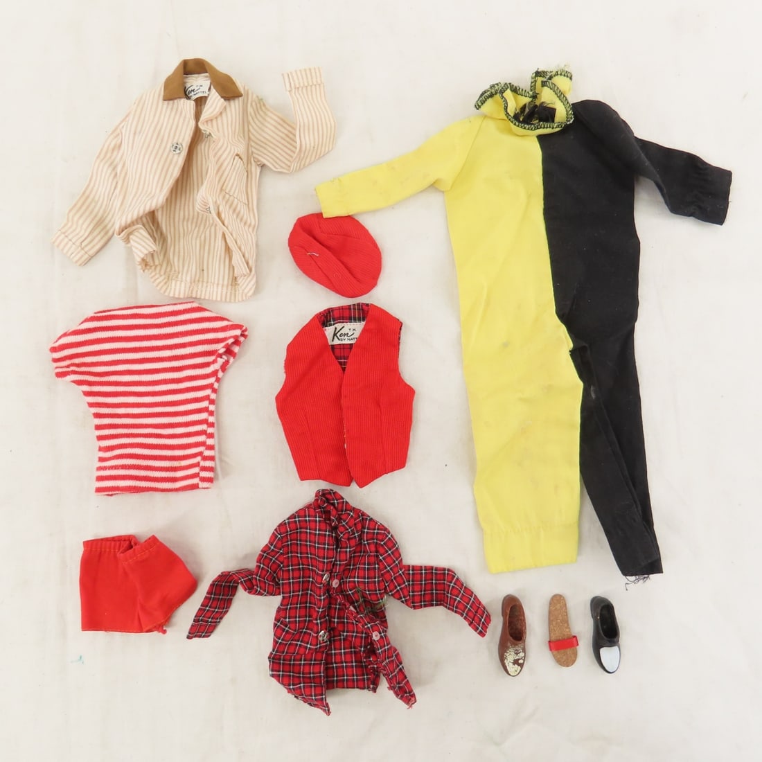 1961 Blonde Flocked Hair Ken 750 Doll - 9