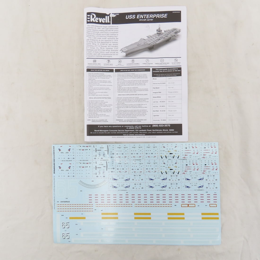 USS Ent Nuclear Power Aircraft Carrier Model - 8
