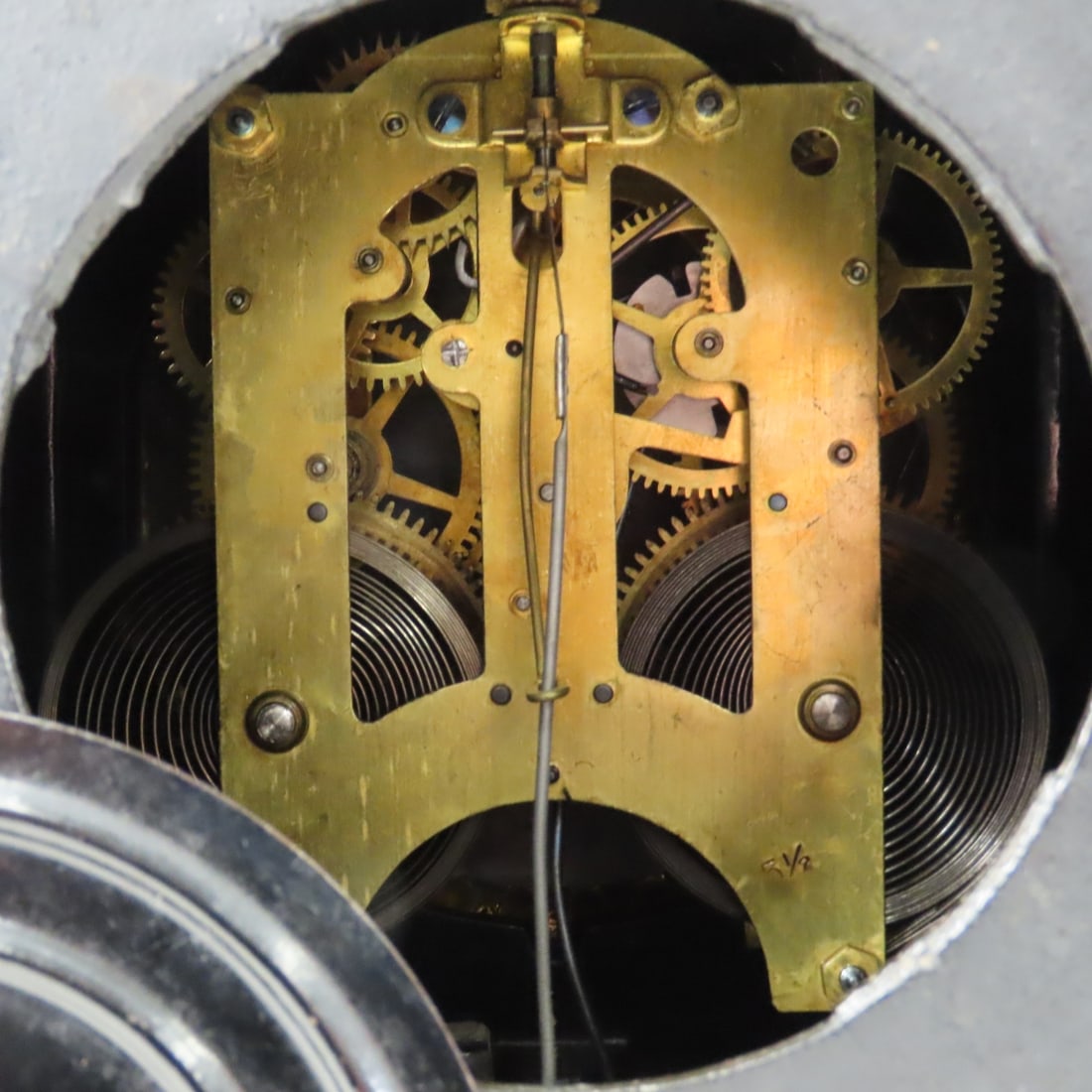 Vintage Ansonia Mantle Clock w/Key, Working - 10