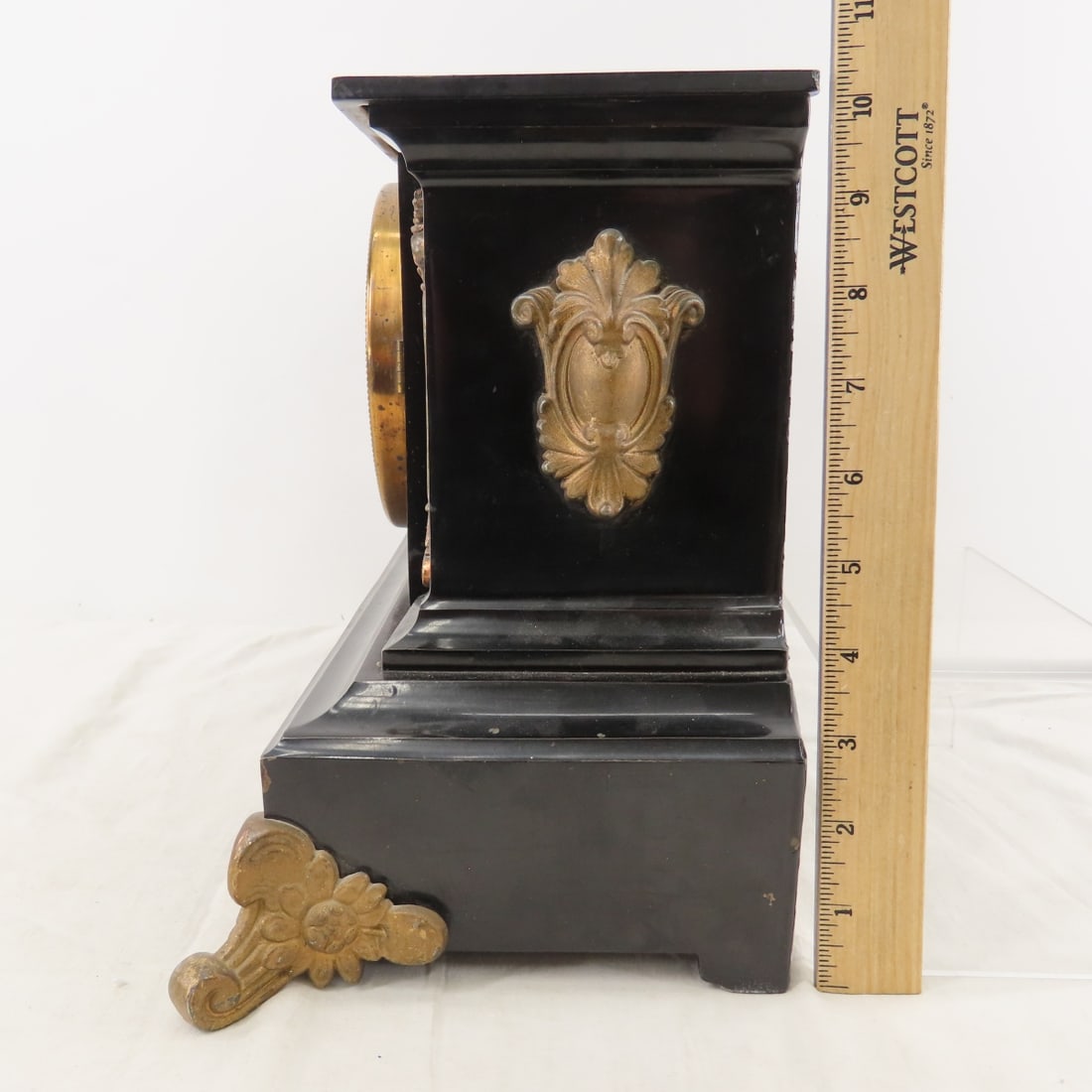 Vintage Ansonia Mantle Clock w/Key, Working - 6