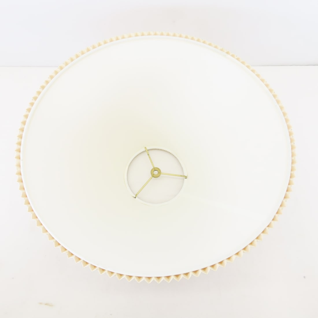 2 Vintage Stiffel 29" 'Lotus' Brass Lamps & Shades - 13