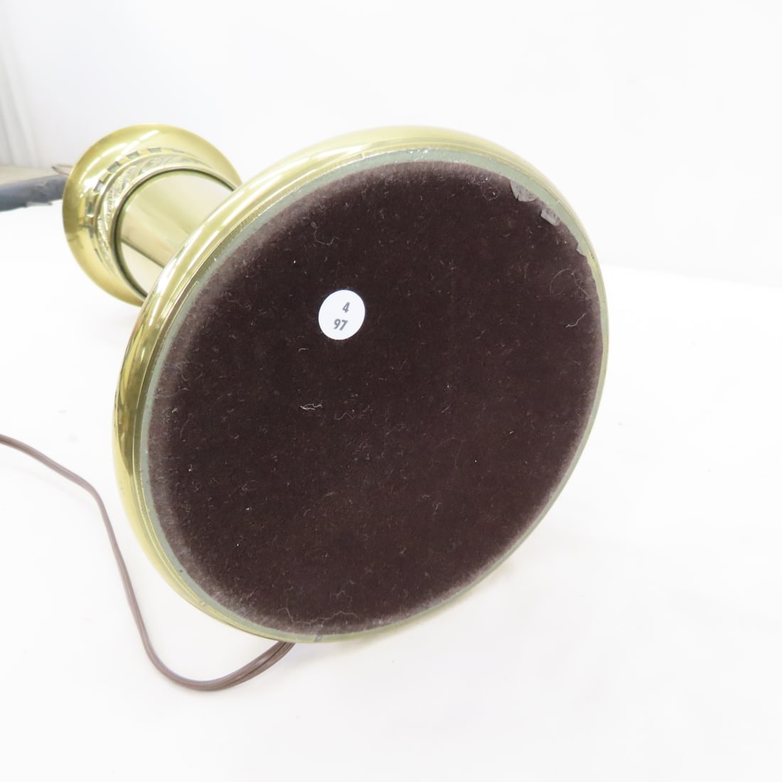 2 Vintage Stiffel 34" 'Sheaf of Wheat' Brass Lamps - 11