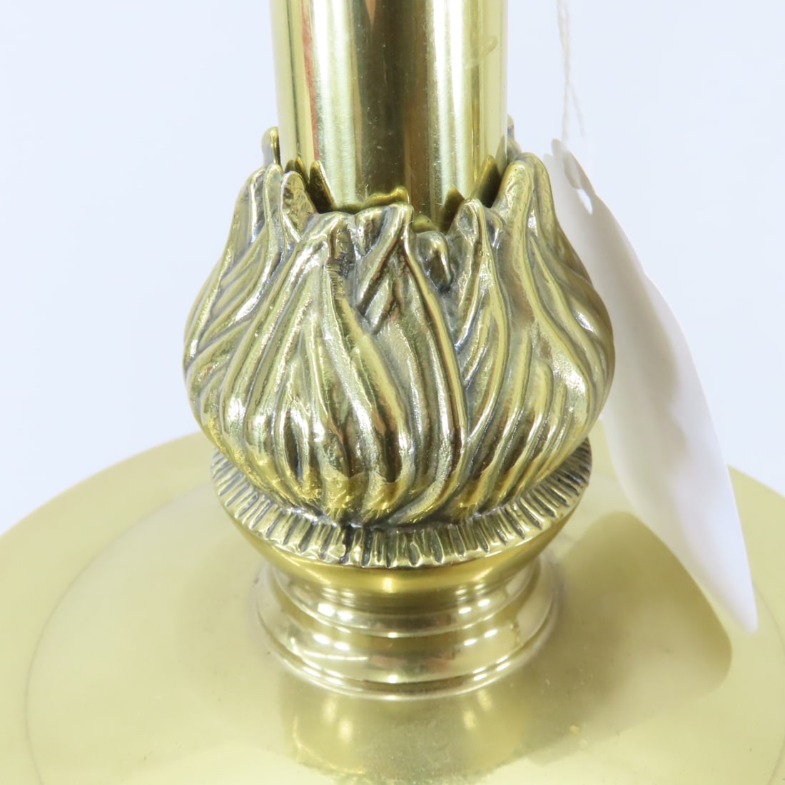 2 Vintage Stiffel 34" 'Sheaf of Wheat' Brass Lamps - 6