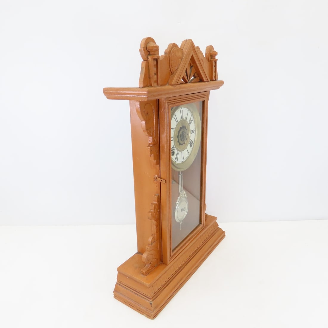 Vintage Waterbury & Other Gingerbread Clock - 7
