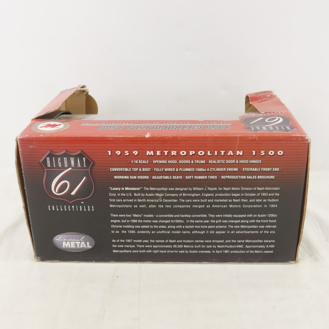 6 Diecast 1:18 Scale Cars, Hwy 61, Ertl & Other - 14