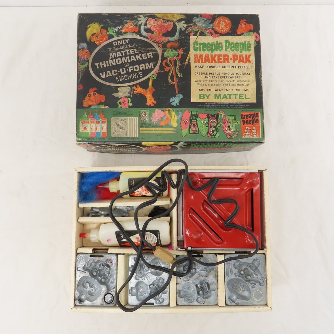 Vintage Mattel Creeple Peeple & Flowers Mold Kits - 3