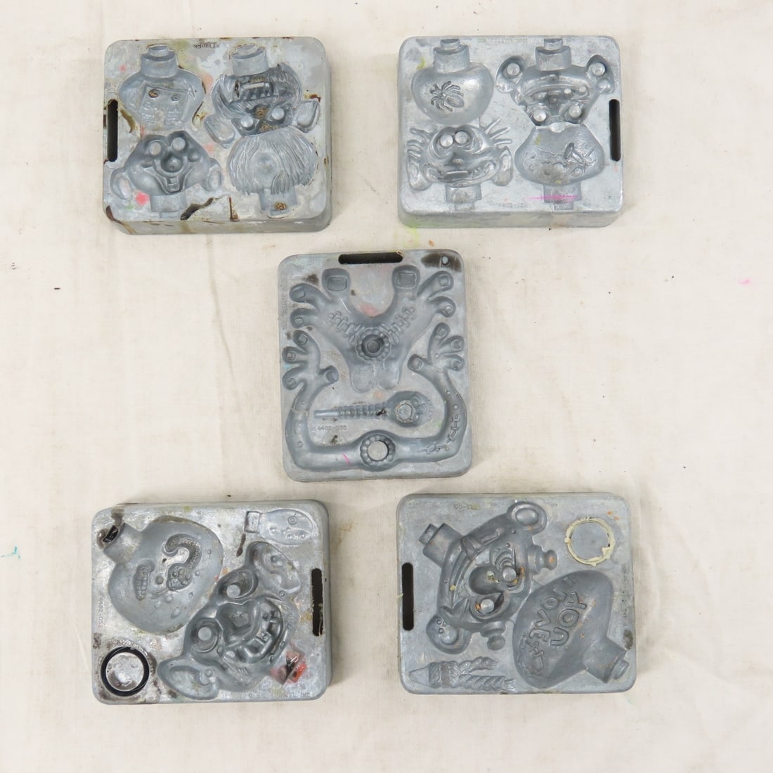 Vintage Mattel Creeple Peeple & Flowers Mold Kits - 6