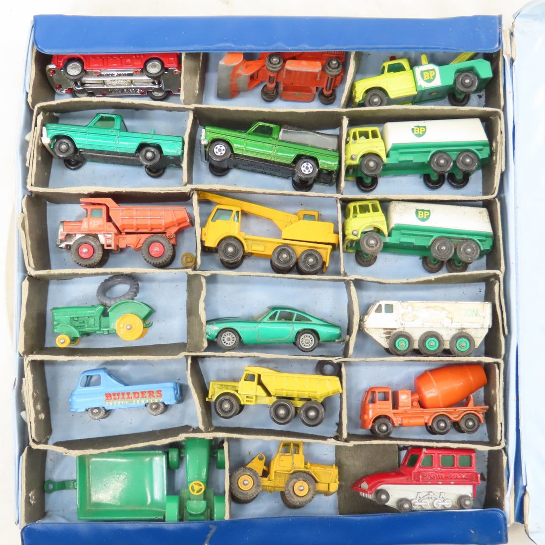 2 Vintage Matchbox Cases Full w/ Service Vehicles - 11