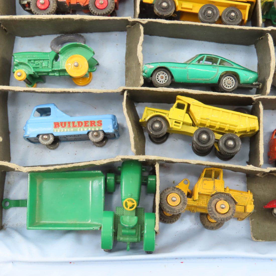 2 Vintage Matchbox Cases Full w/ Service Vehicles - 14
