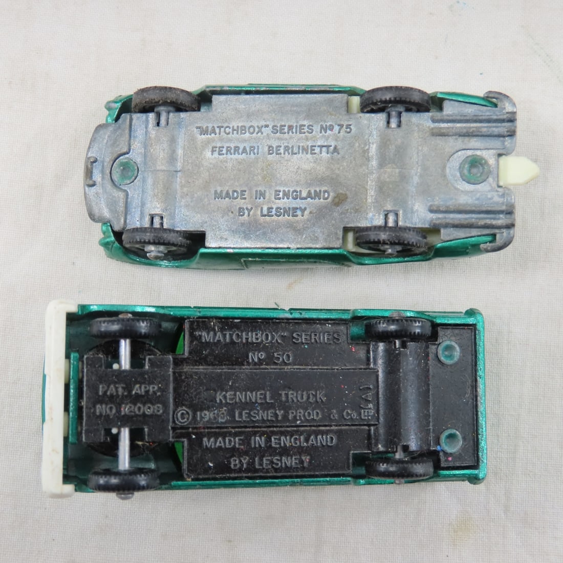 2 Vintage Matchbox Cases Full w/ Service Vehicles - 16