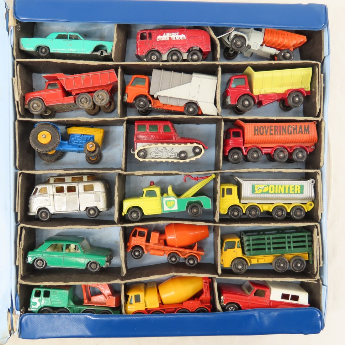 2 Vintage Matchbox Cases Full w/ Service Vehicles - 3