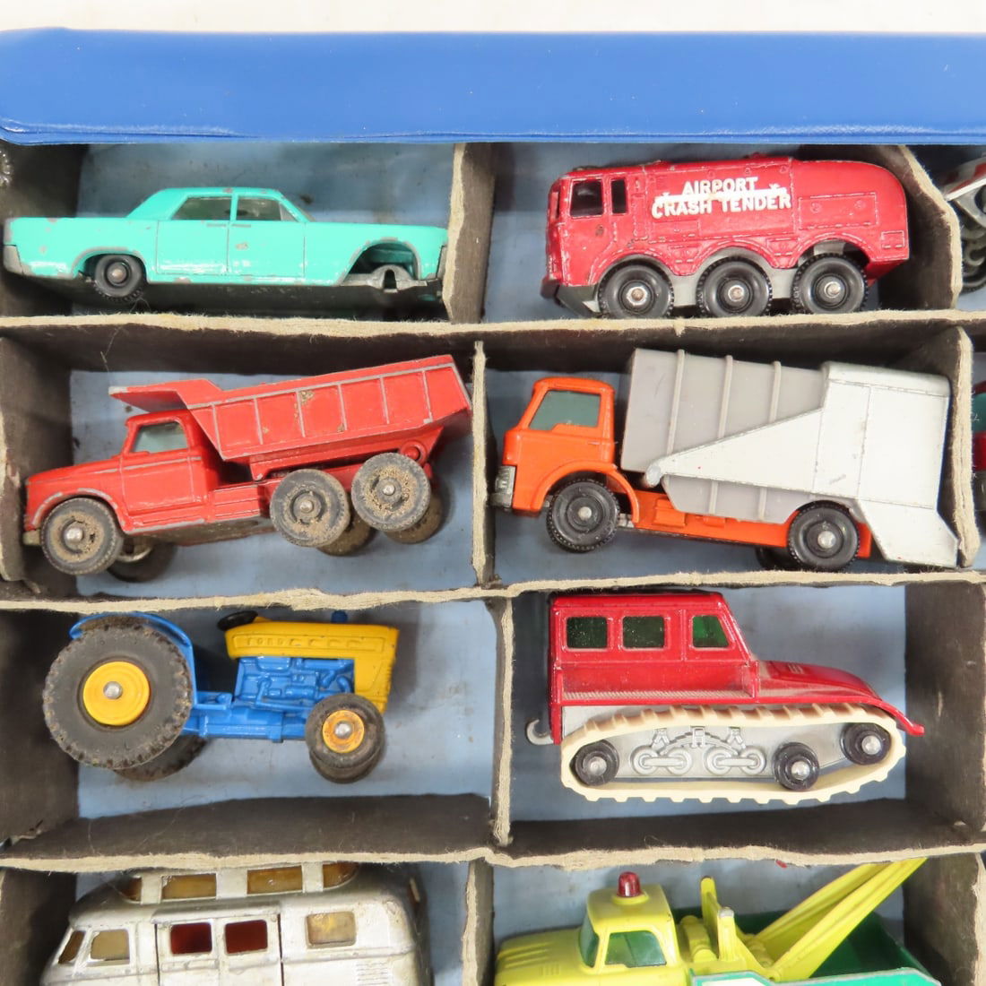 2 Vintage Matchbox Cases Full w/ Service Vehicles - 4