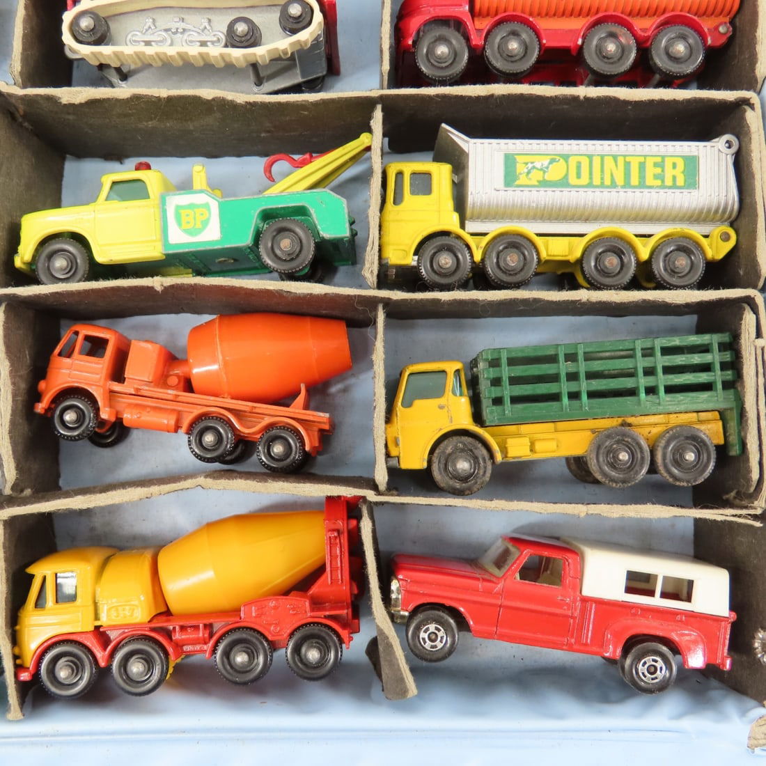 2 Vintage Matchbox Cases Full w/ Service Vehicles - 7