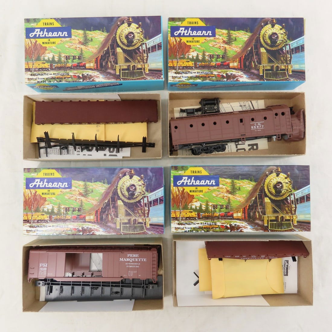 HO Scale Engines & Boxcars, AHM, Tyco & Others - 2