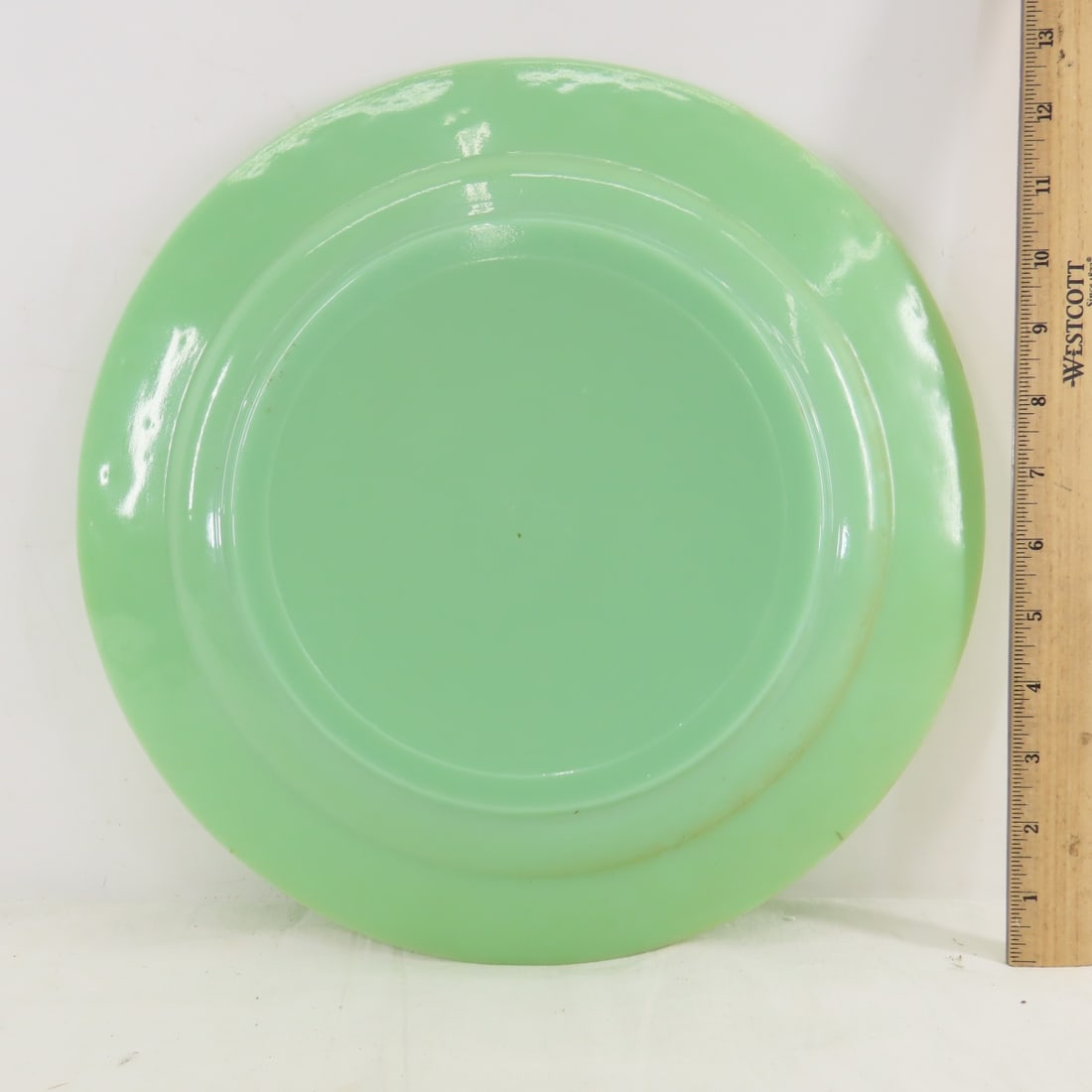 Jadeite Plate, Brass Trivet, Mirror & More - 3