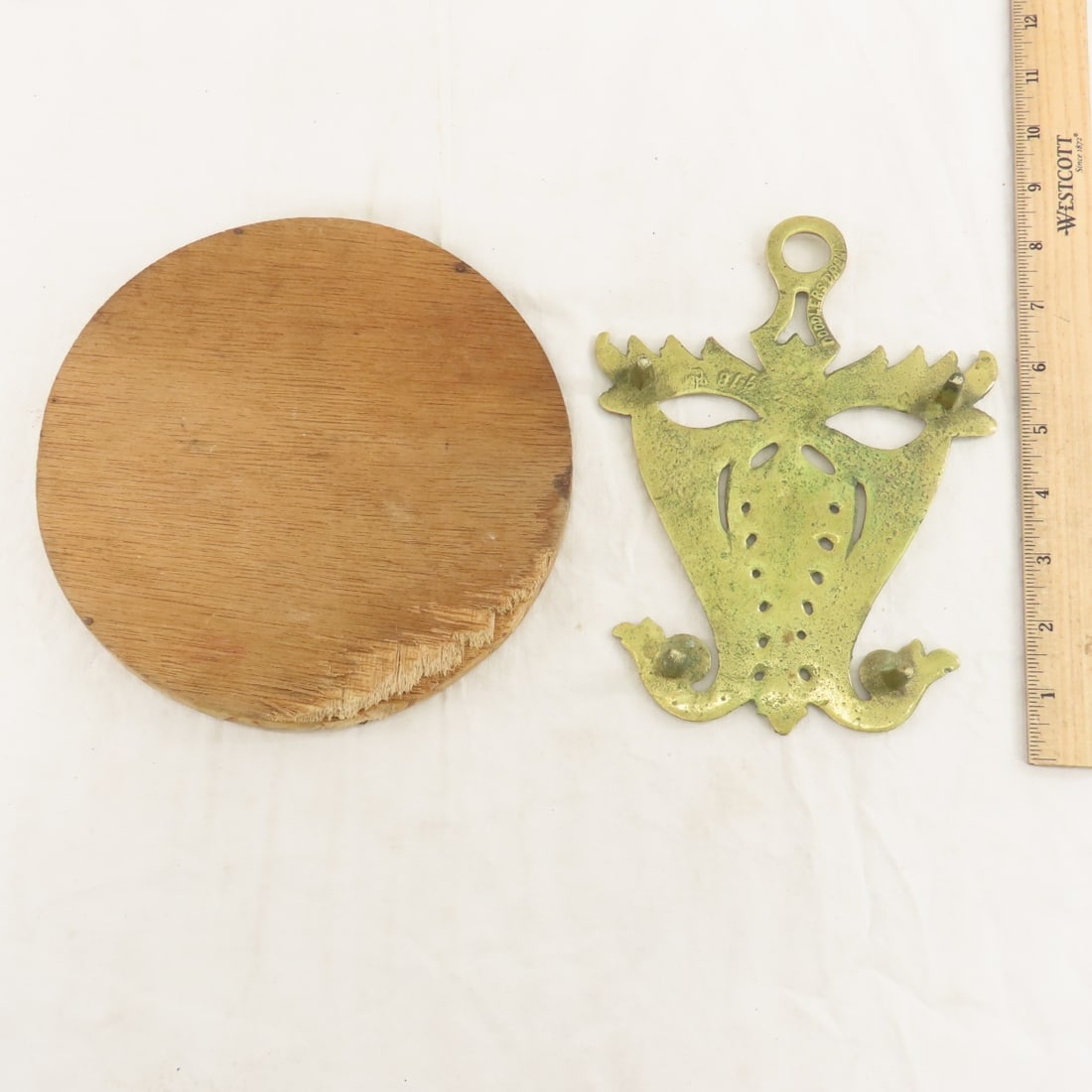 Jadeite Plate, Brass Trivet, Mirror & More - 5