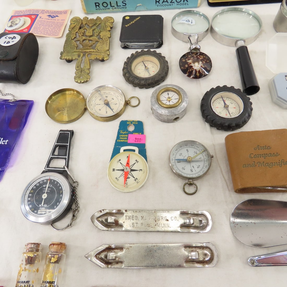 Compasses, Magnifiers, Wooden Nickels & More - 6
