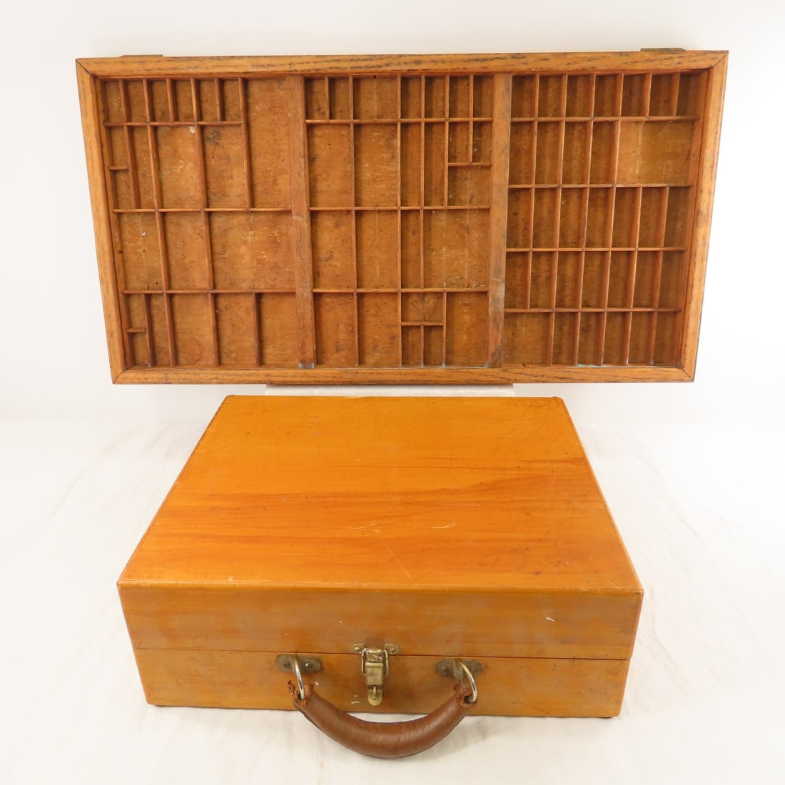 Vintage Printers Tray & Wood Case (1 of 12)