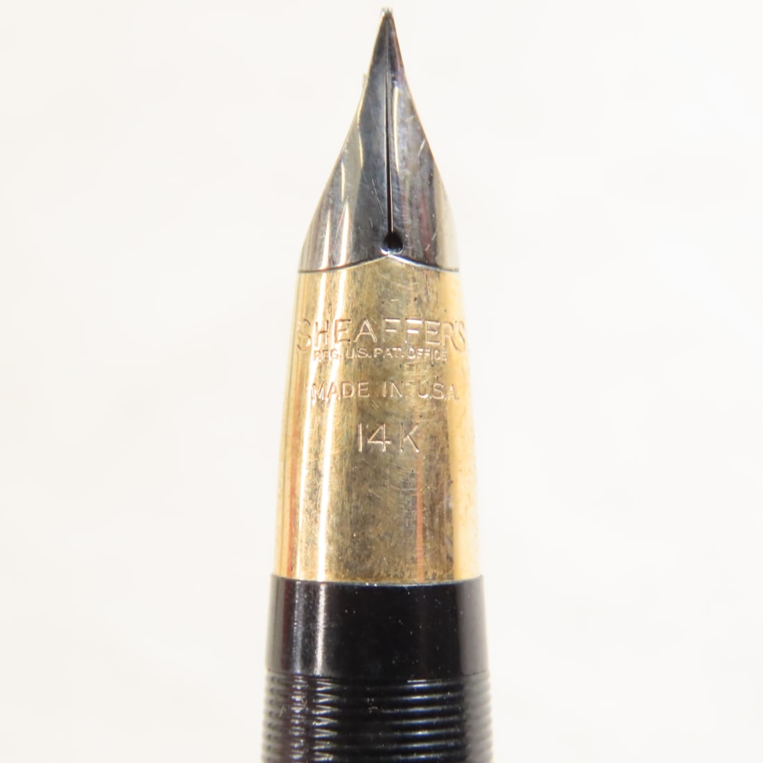 4 Vintage Sheaffer White Dot Fountain Pens - 3