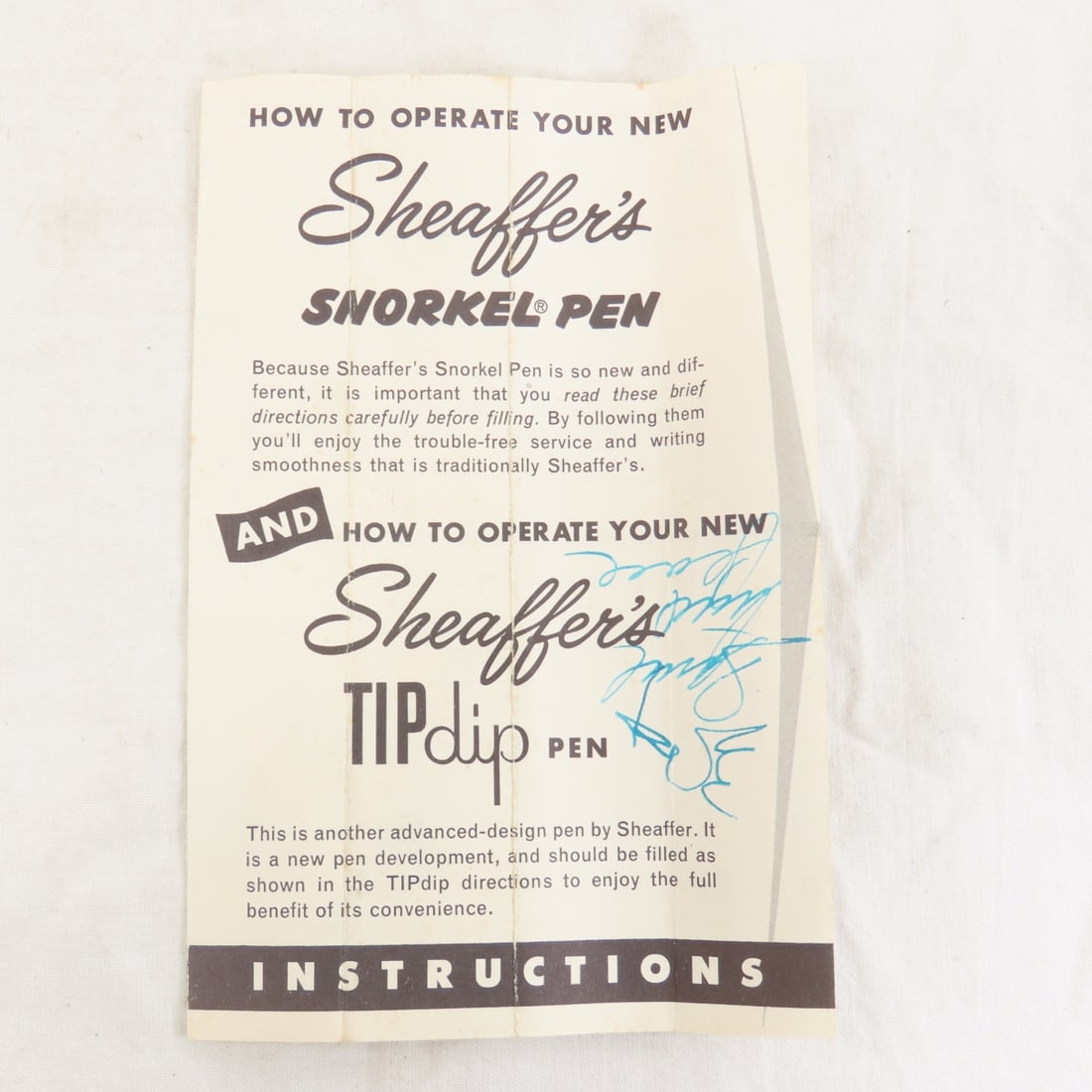 Sheaffer's New Snorkel Pen & Pencil Set- White Dot - 9