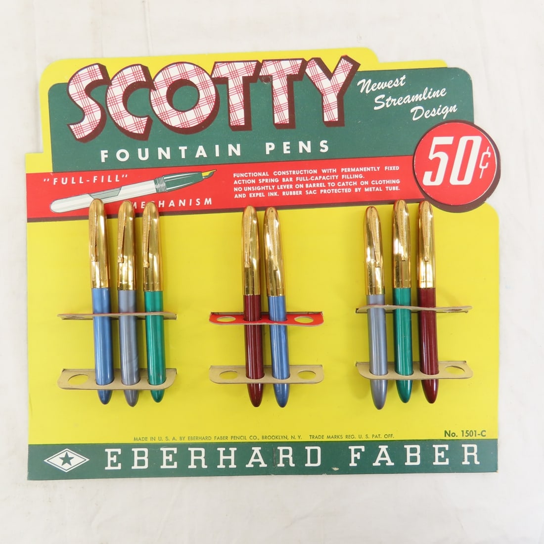 Eberhard Faber Scotty Fountain Pen store display - 2