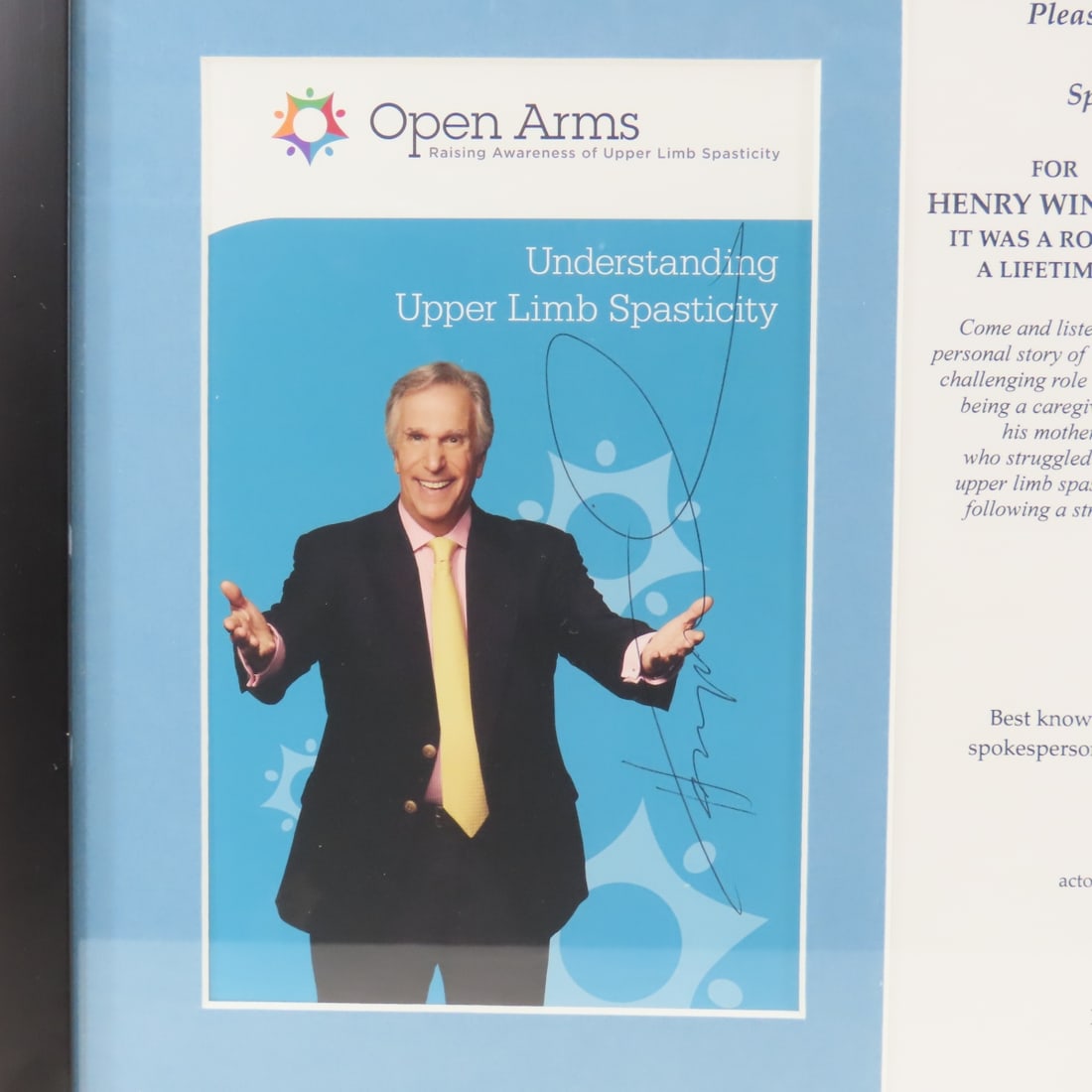 Framed Artwork & Henry Winkler Signed Program - 6