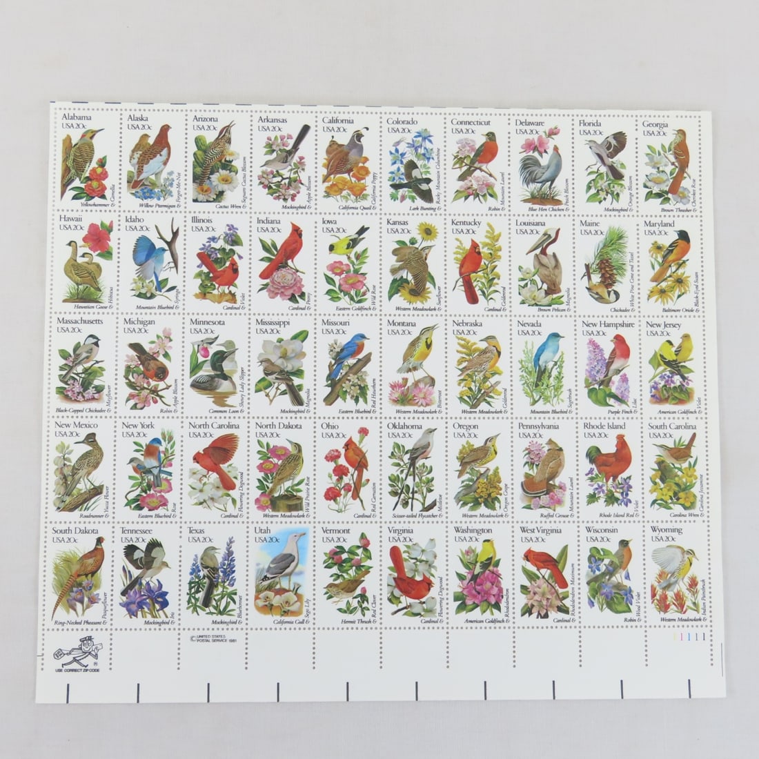 US Mint Stamps, Plate Blocks, Full Sheets - 20