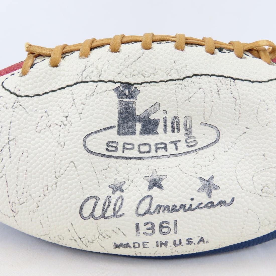 1972 MN Vikings Team Signed Football - 4