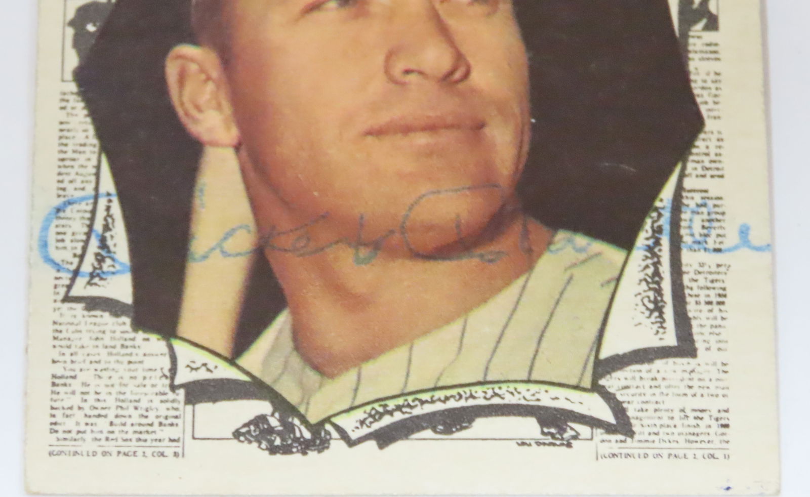 1961 Topps Mickey Mantle Baseball Card Autographed - 4