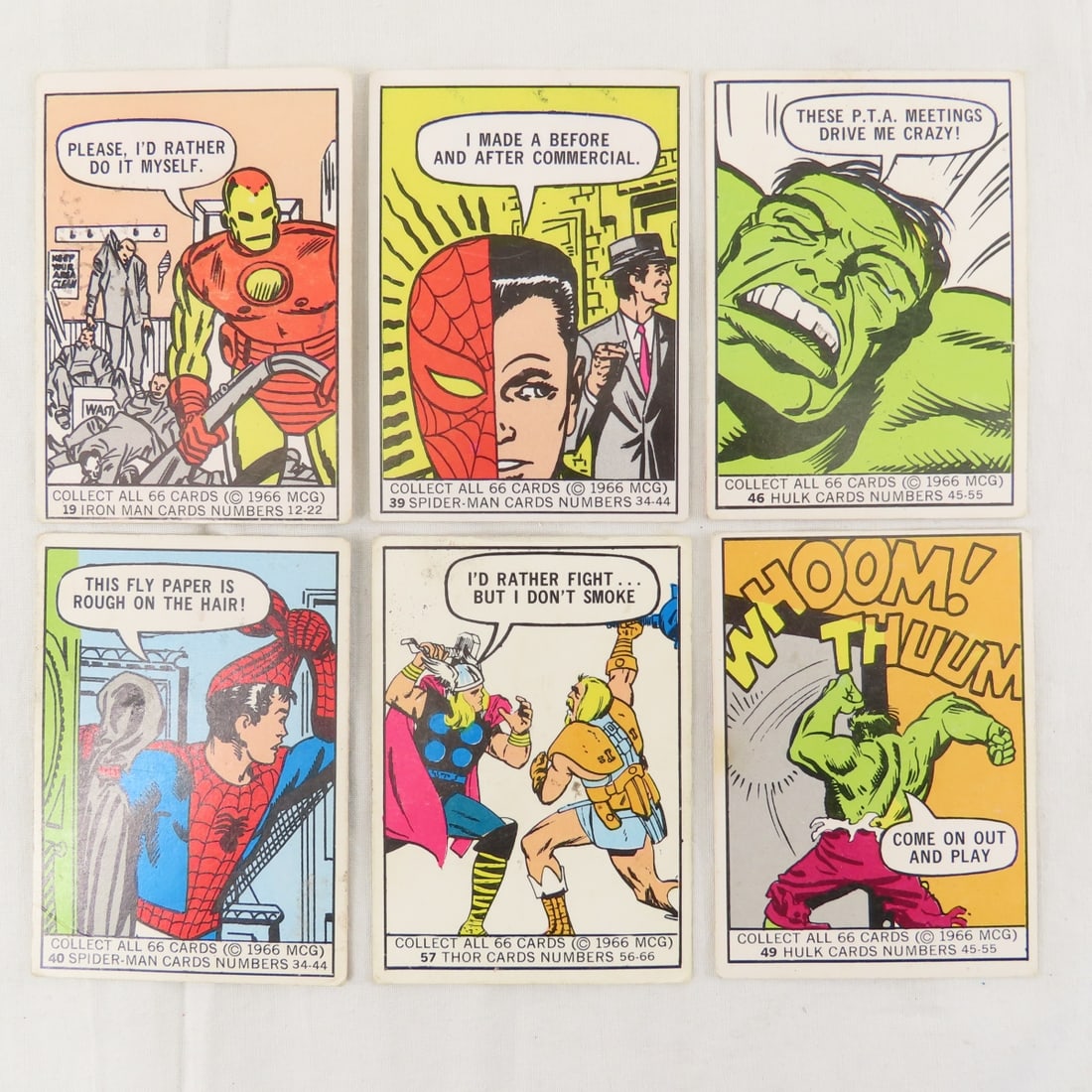 22 1966 Donruss Marvel Super Hero Cards - 2