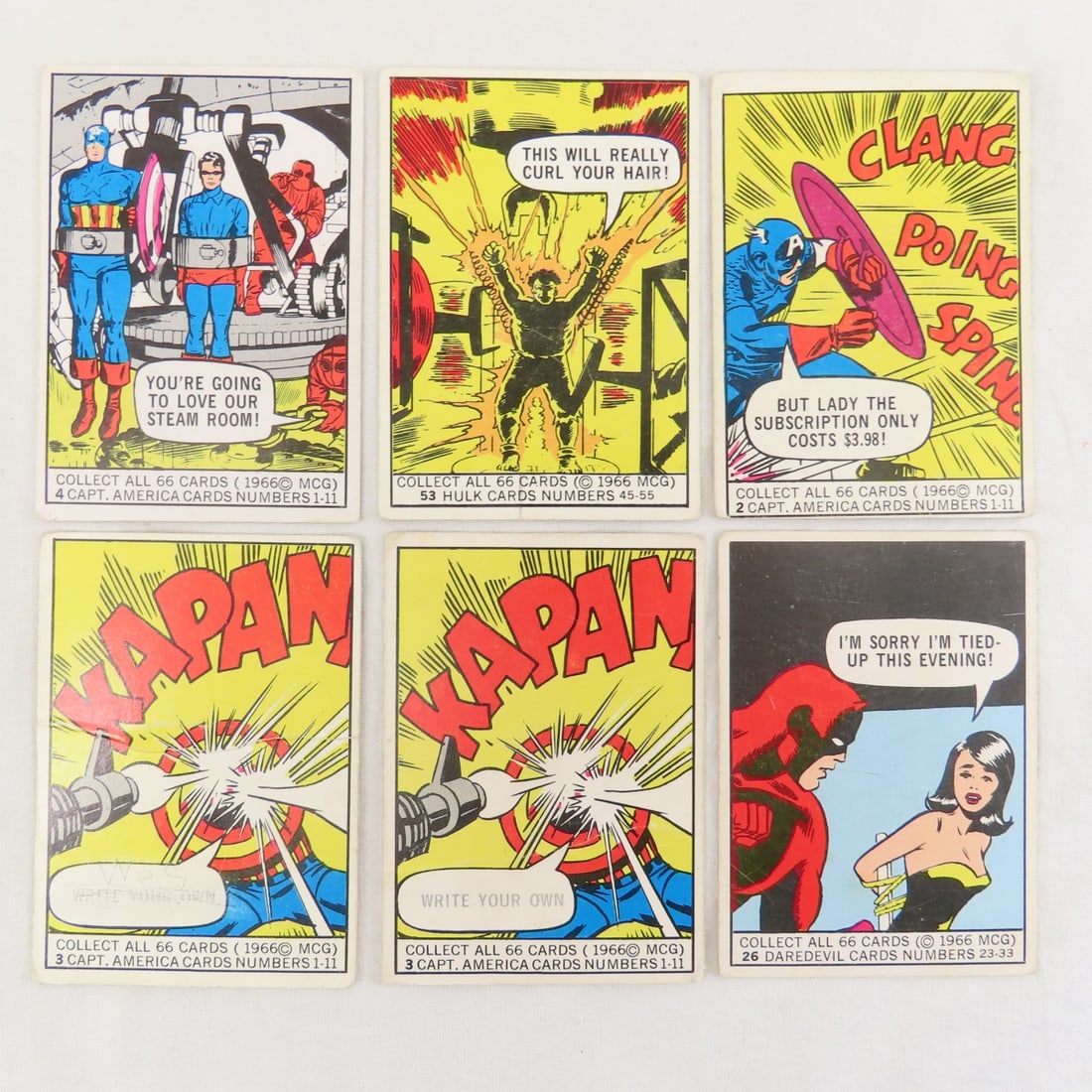 22 1966 Donruss Marvel Super Hero Cards - 4