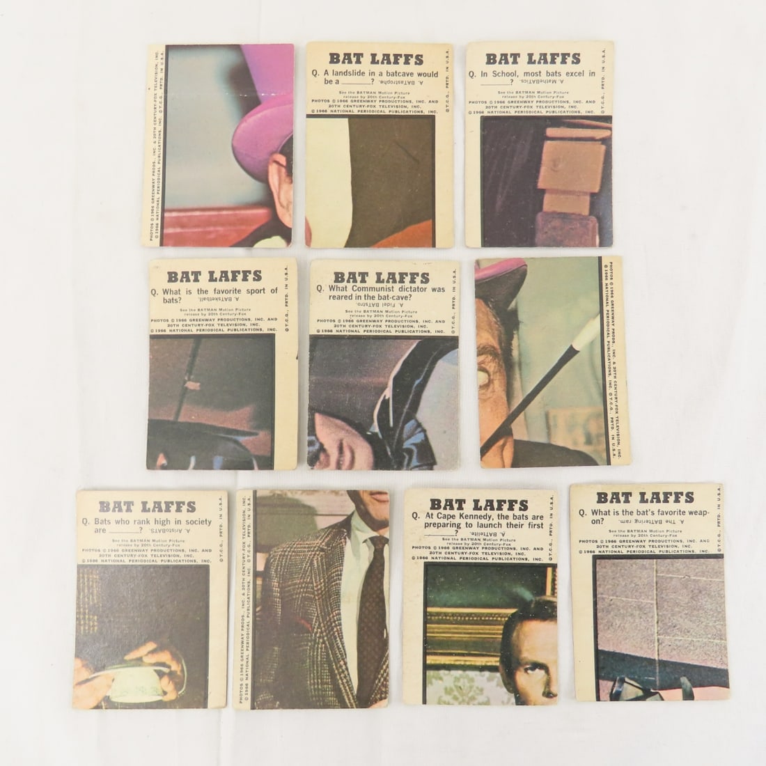 55 1966 Batman Trading Cards & 7 Green Lantern - 5