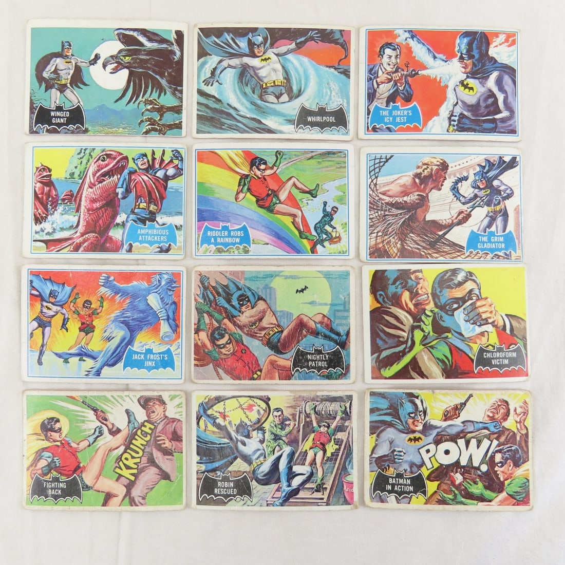 55 1966 Batman Trading Cards & 7 Green Lantern - 8