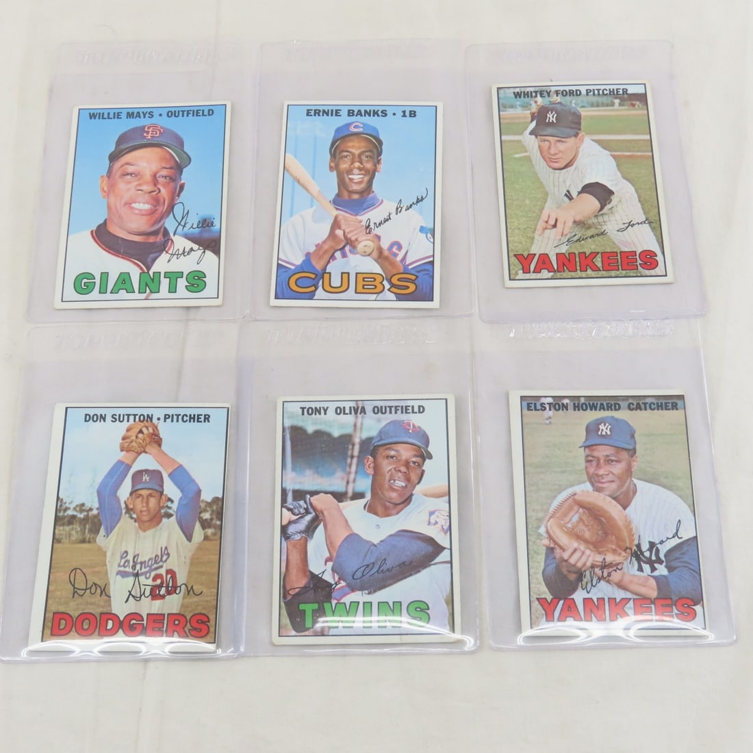 6 1967 Topps Baseball Cards Willie Mays & more (1 of 13)