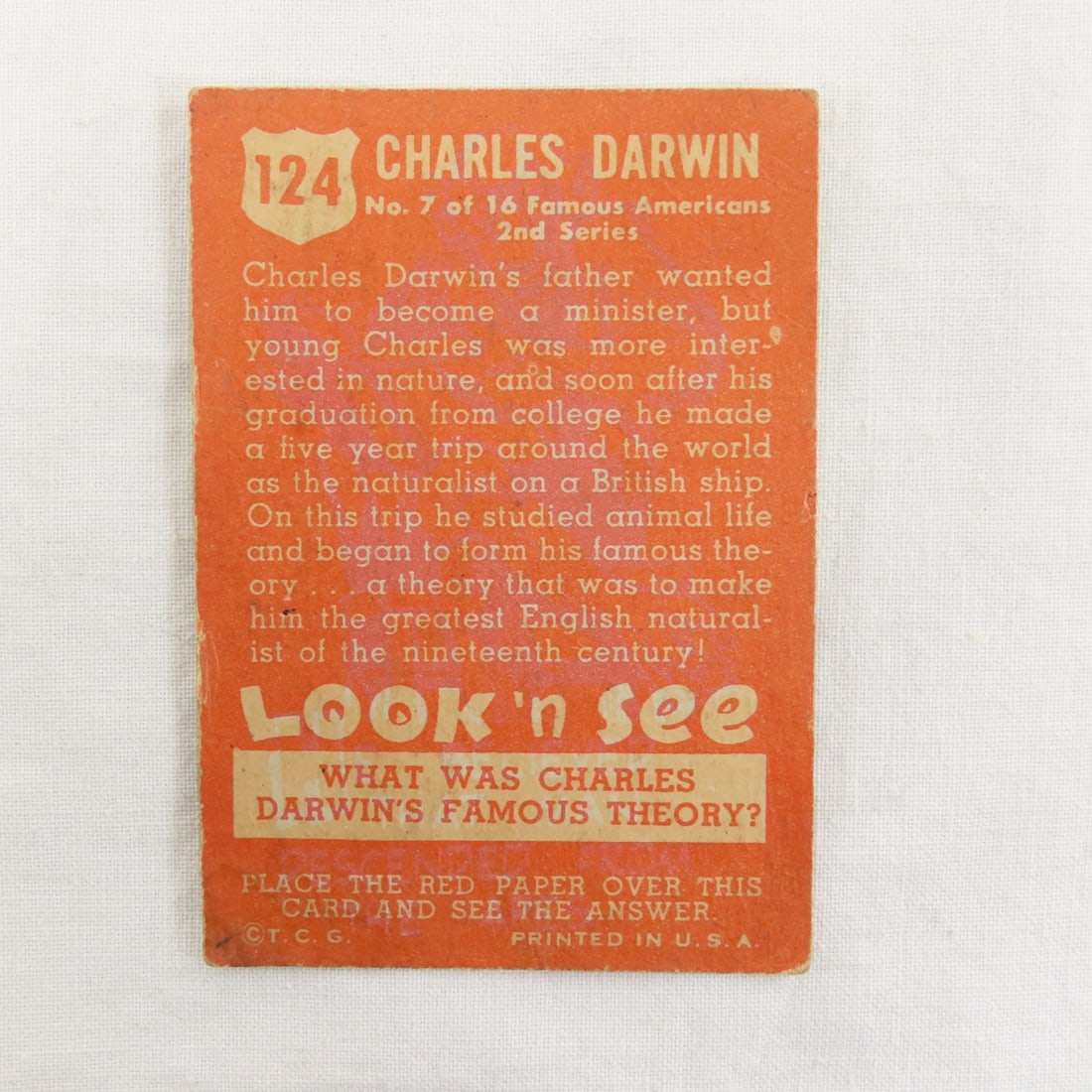 10 1952 Topps Look 'n See Trading Cards - 3