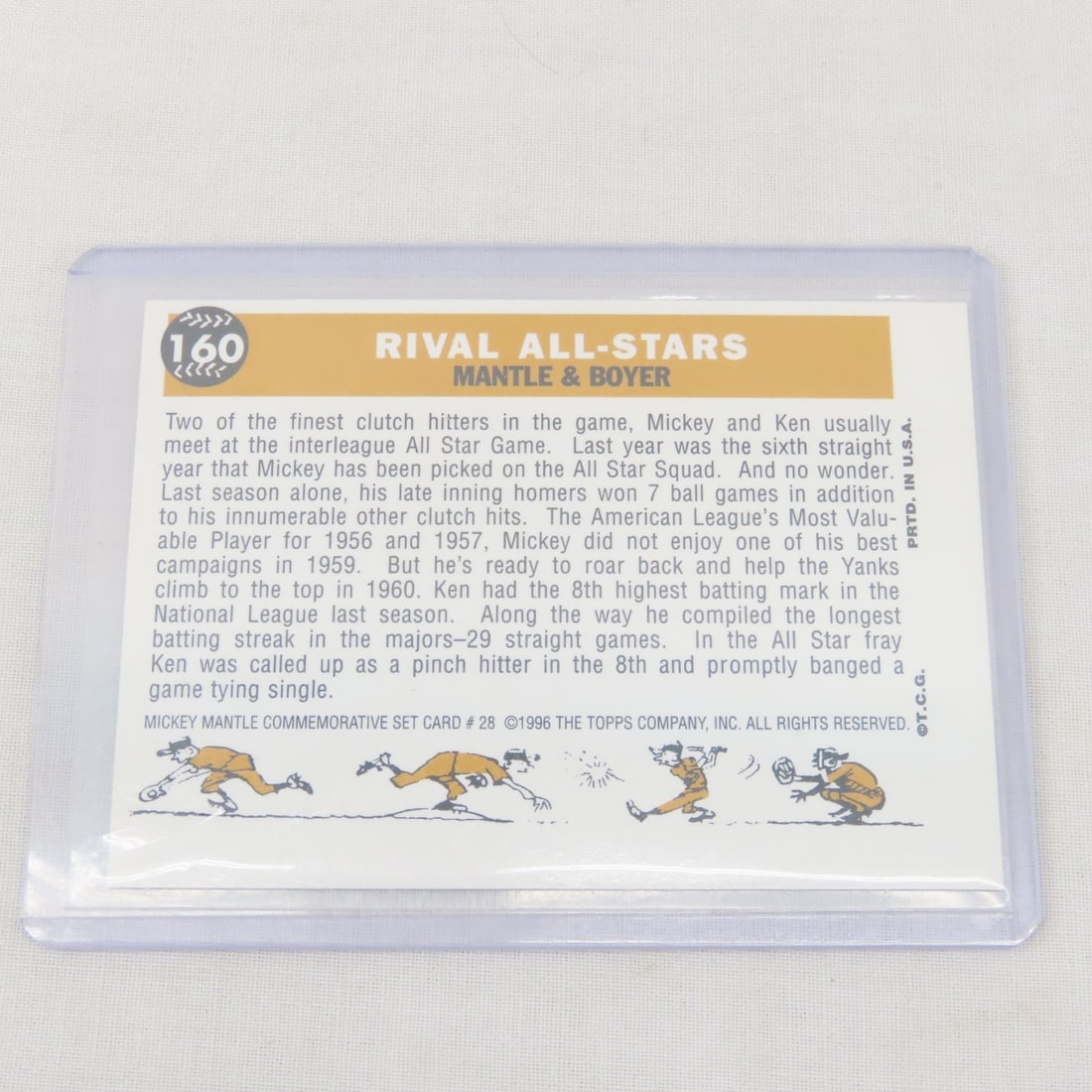 10 Topps Mickey Mantle Insert Cards - 19