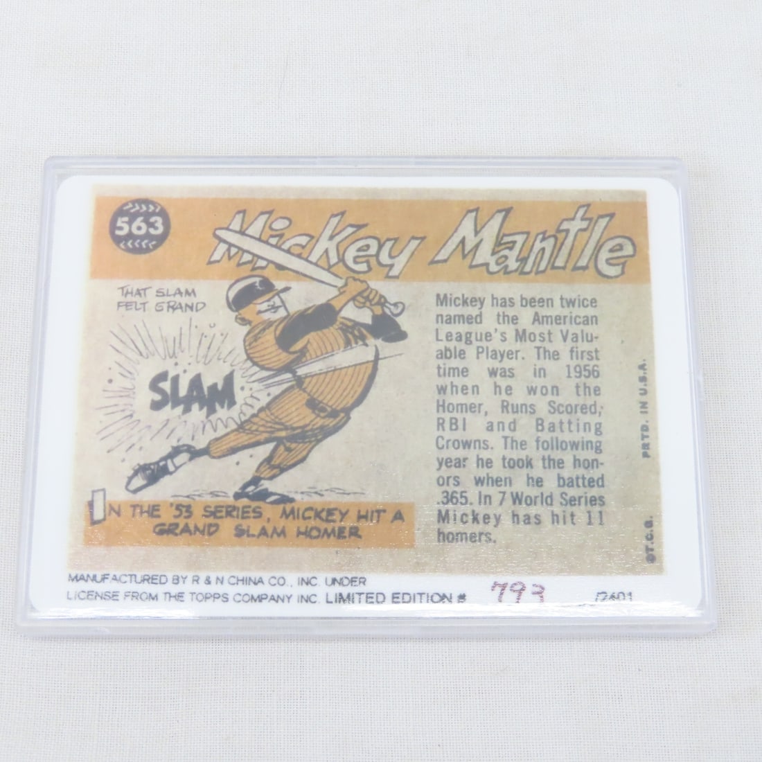 10 Topps Mickey Mantle Insert Cards - 7