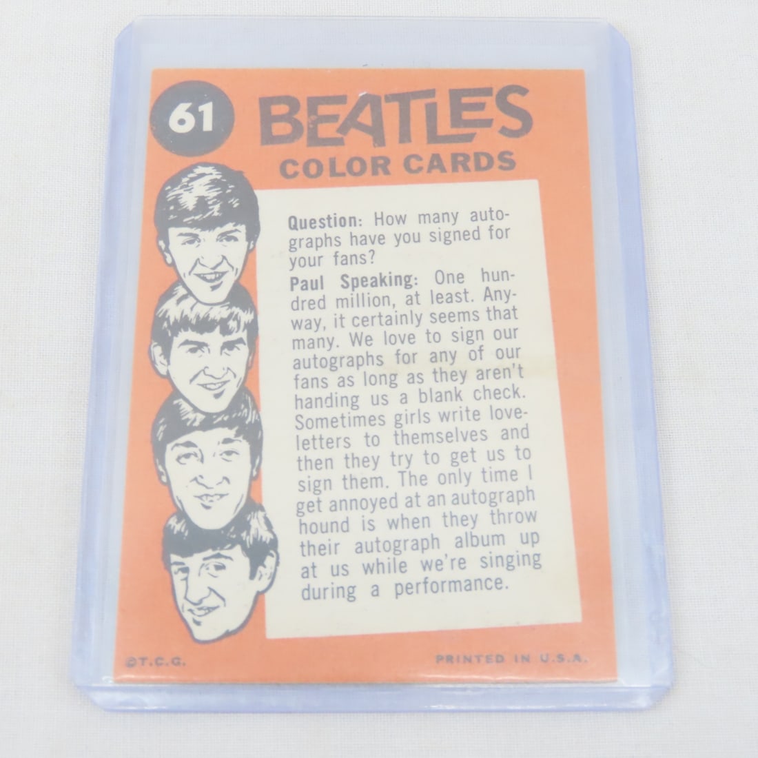 13 1964 Topps Beatles Cards - 13